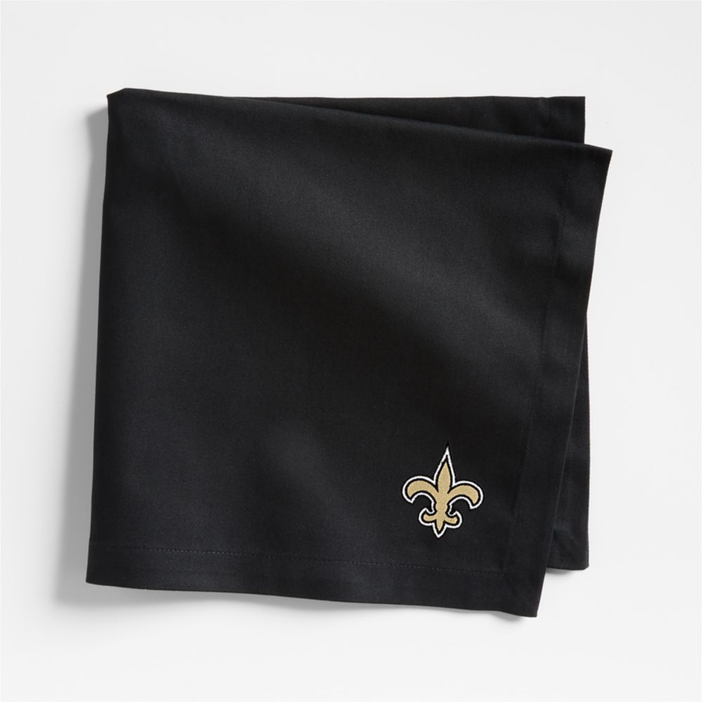 NFL Aspen Ink Black Organic Cotton Napkins, Set of 4