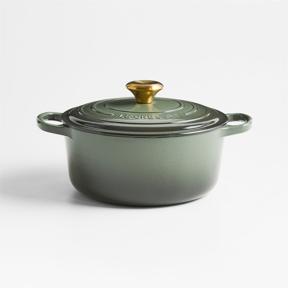 Le Creuset Signature 4.5-Qt. Thyme Enameled Cast Iron Round Dutch Oven