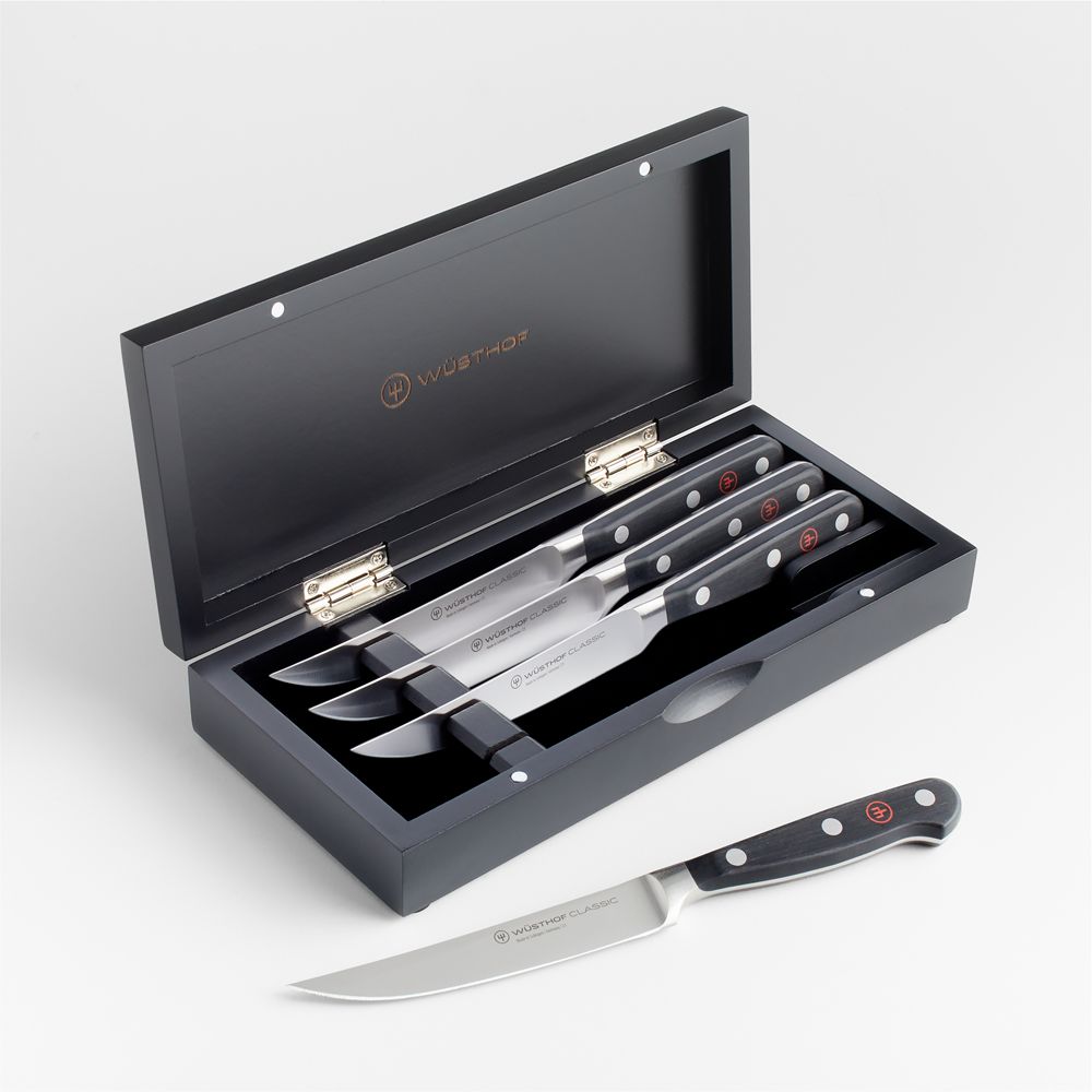 Wusthof Classic Steak Knives, Set of 4 with Box