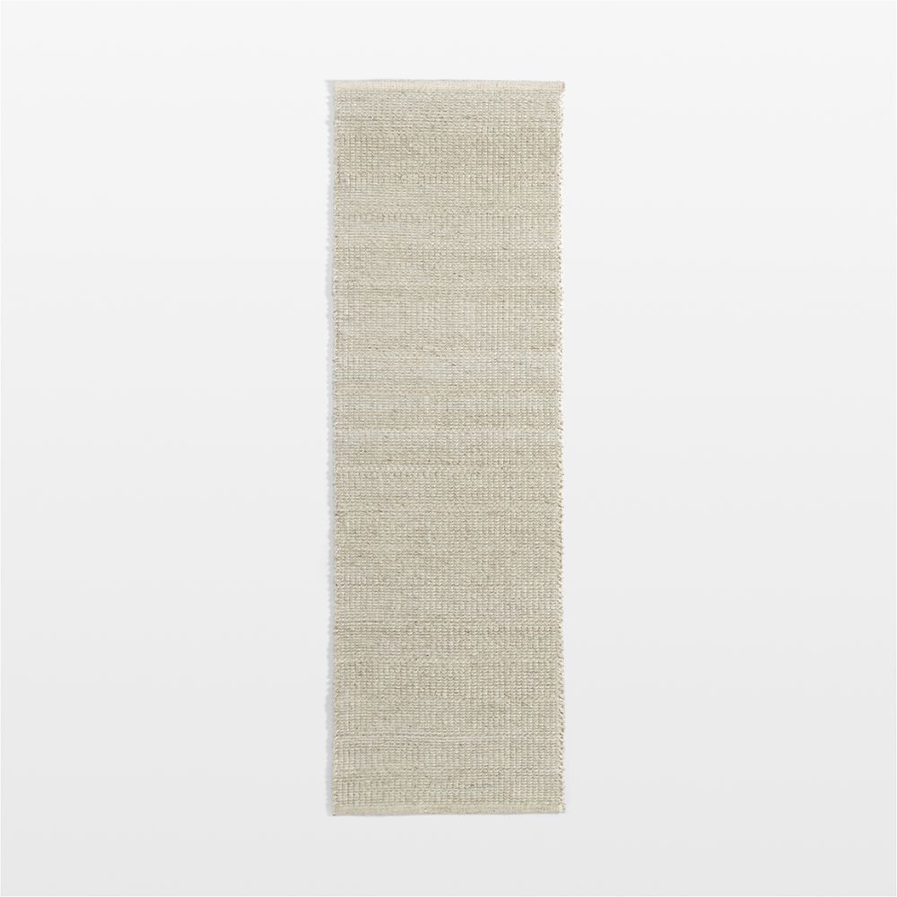 Andalucia Performance Handwoven Sand Beige Runner Rug 2'10"x9'