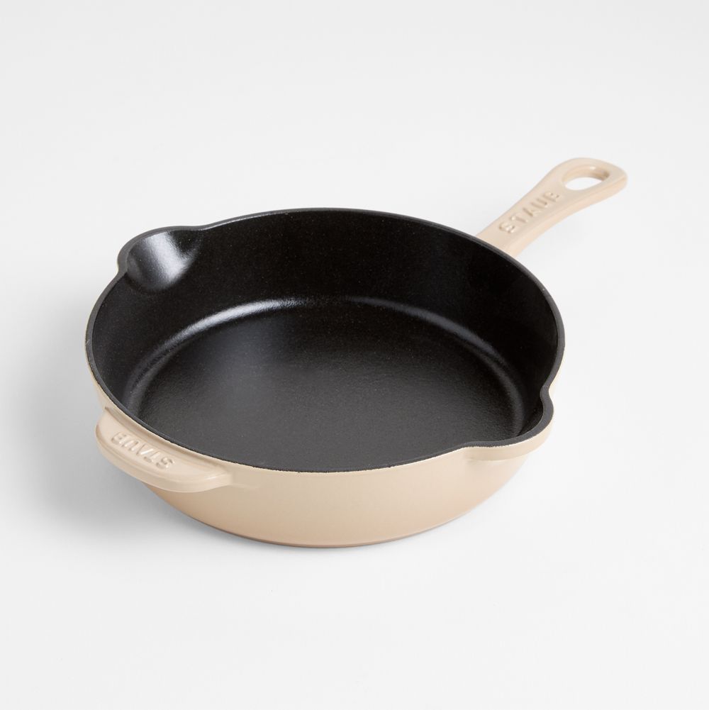 Staub 8.5" Sesame Enameled Cast Iron Traditional Deep Skillet