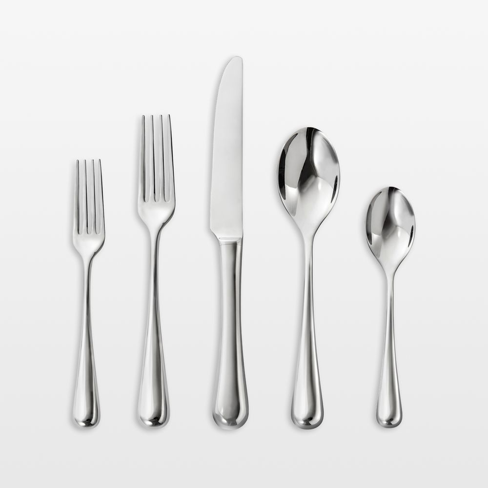 Caesna Air Silver Metallic Flatware Sets