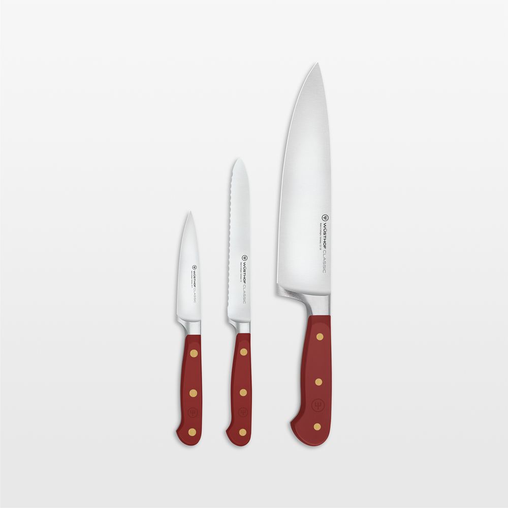 Wusthof Classic Tasty Sumac 3-Piece Chef's, Utility, Paring Knife Set