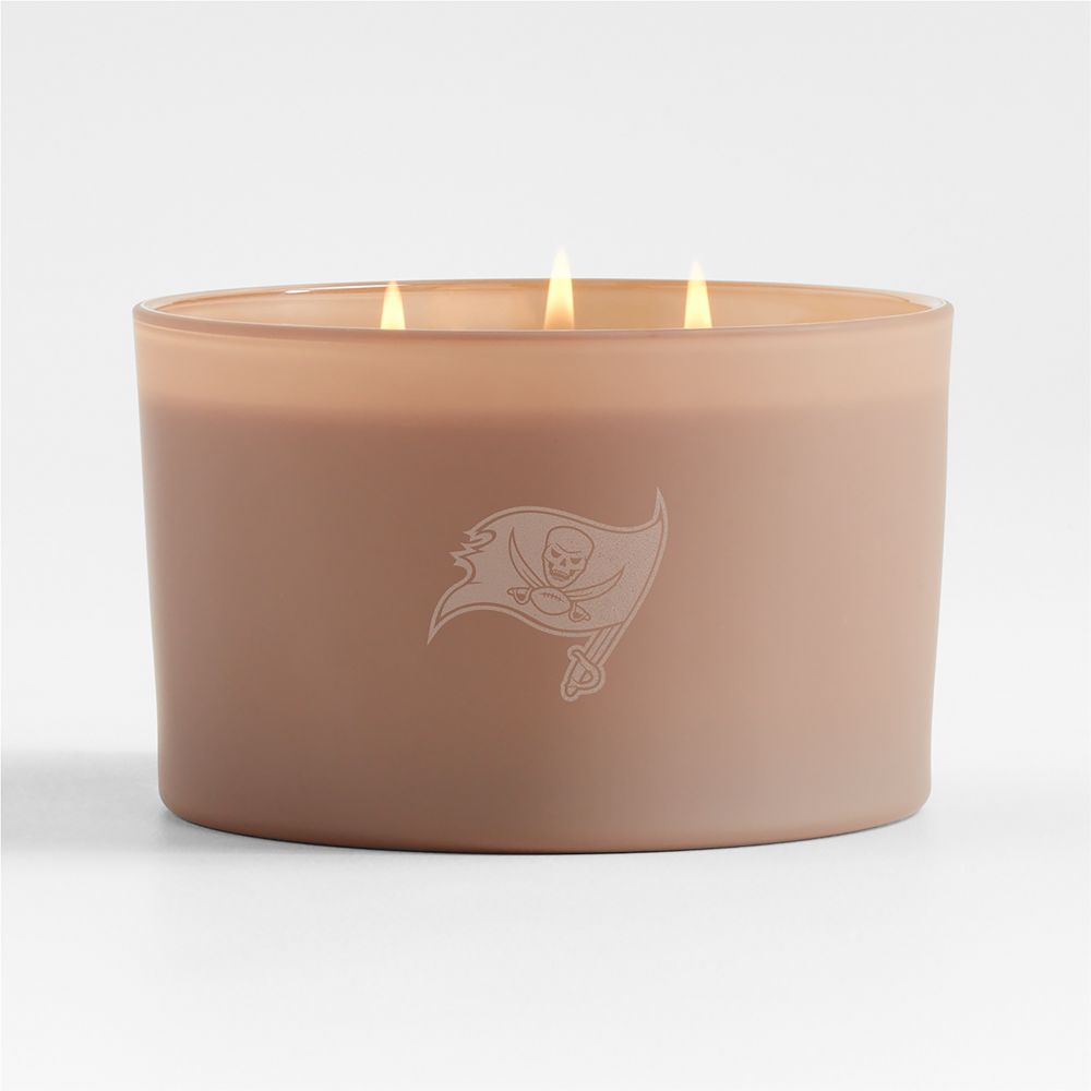 NFL Monochrome No. 4 Suede 3-Wick Scented Candle- Cardamom, Amber and Oakmoss