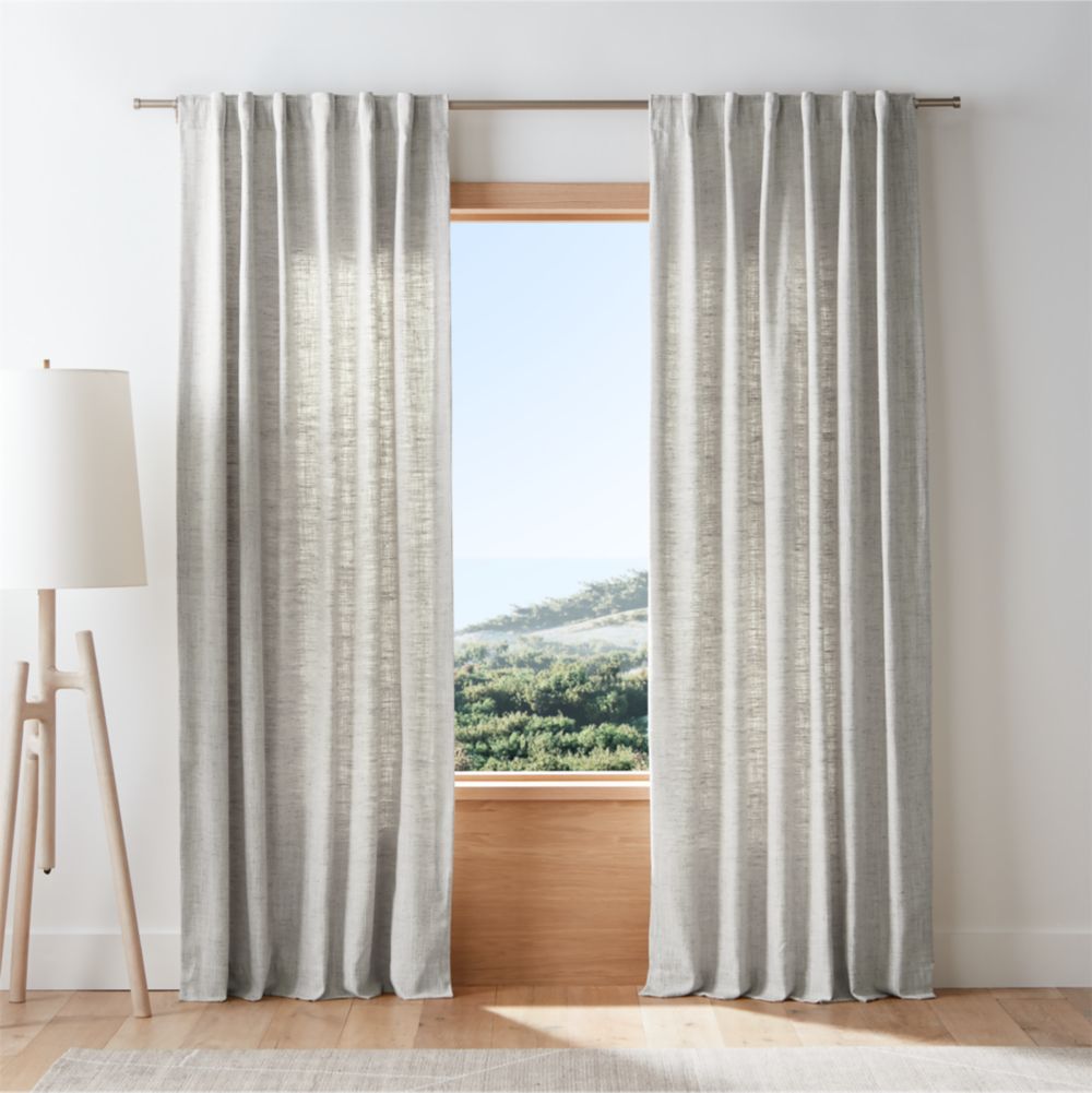 Reid Warm Beige Recycled Fiber Window Curtain Panel
