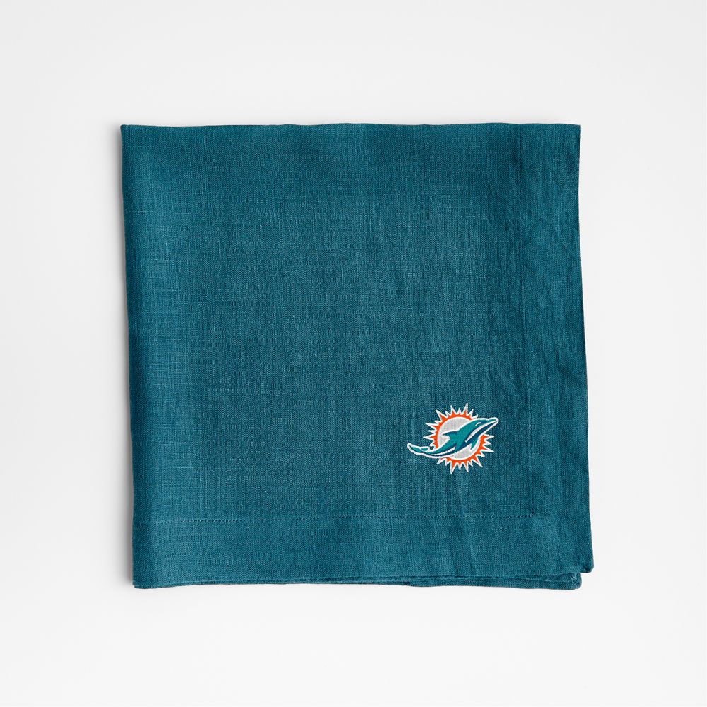 NFL Marin Sea Blue EUROPEAN FLAX-Certified Linen Napkin, Set of 4