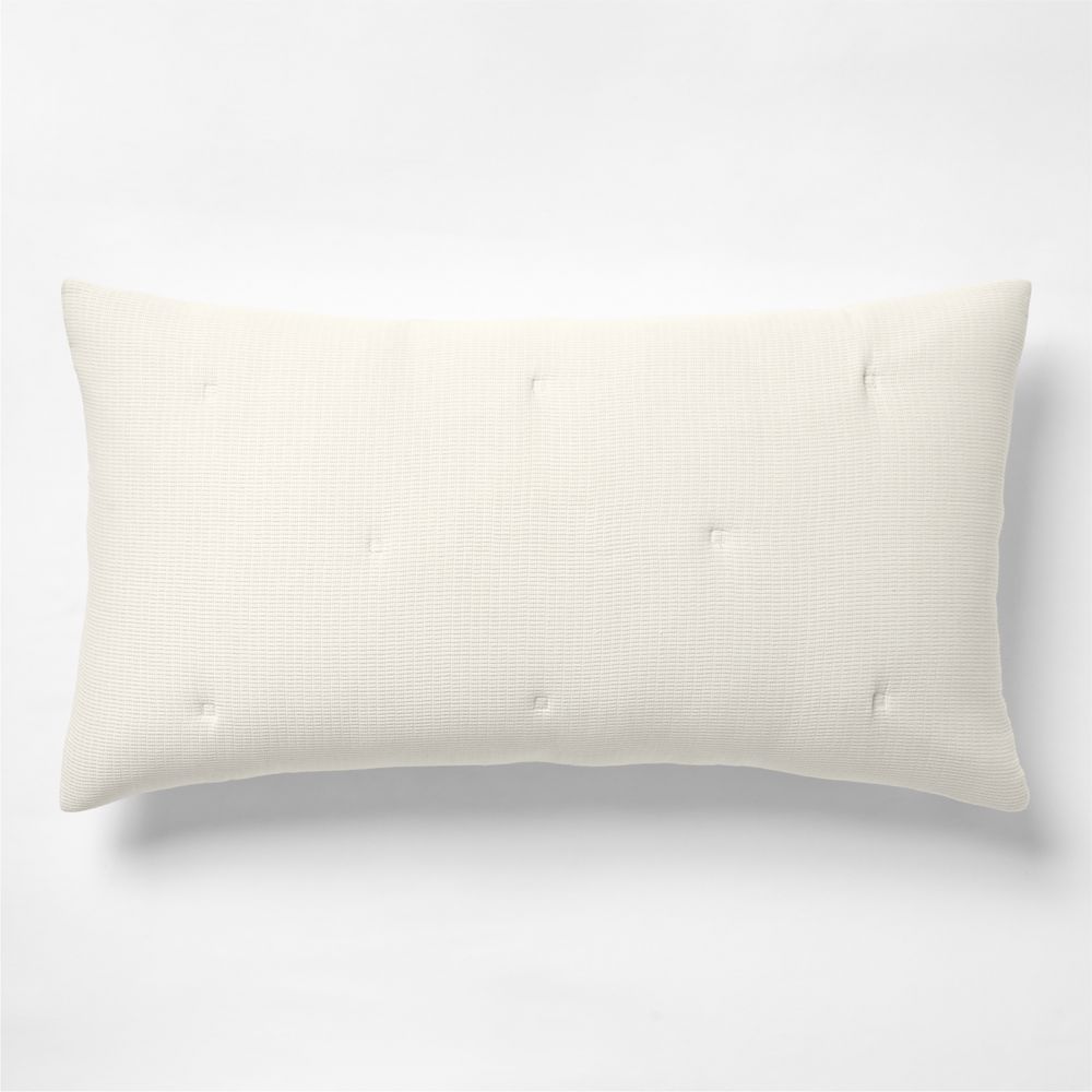 Organic Cotton Textured Natural Taupe Bed Pillow Sham