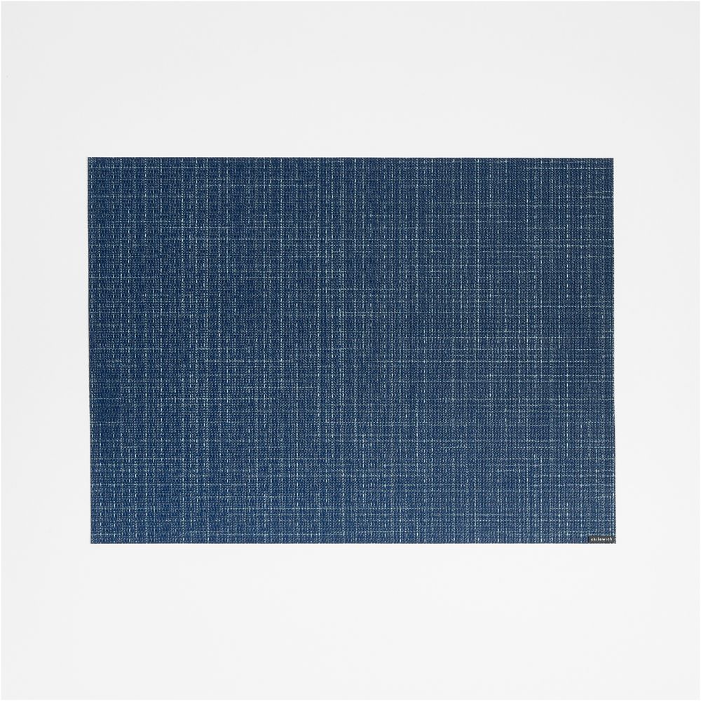 Chilewich Charm Rectangular Navy Blue Vinyl Placemat