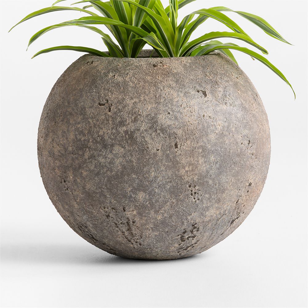 Bronze Sphere Textured Indoor/Outdoor Planter
