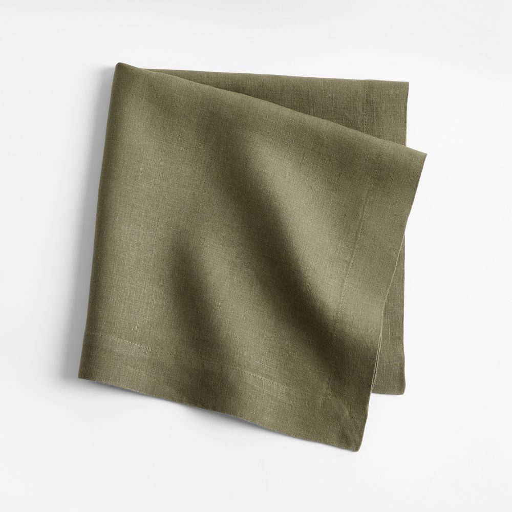 Marin Desert Green European Linen Napkin