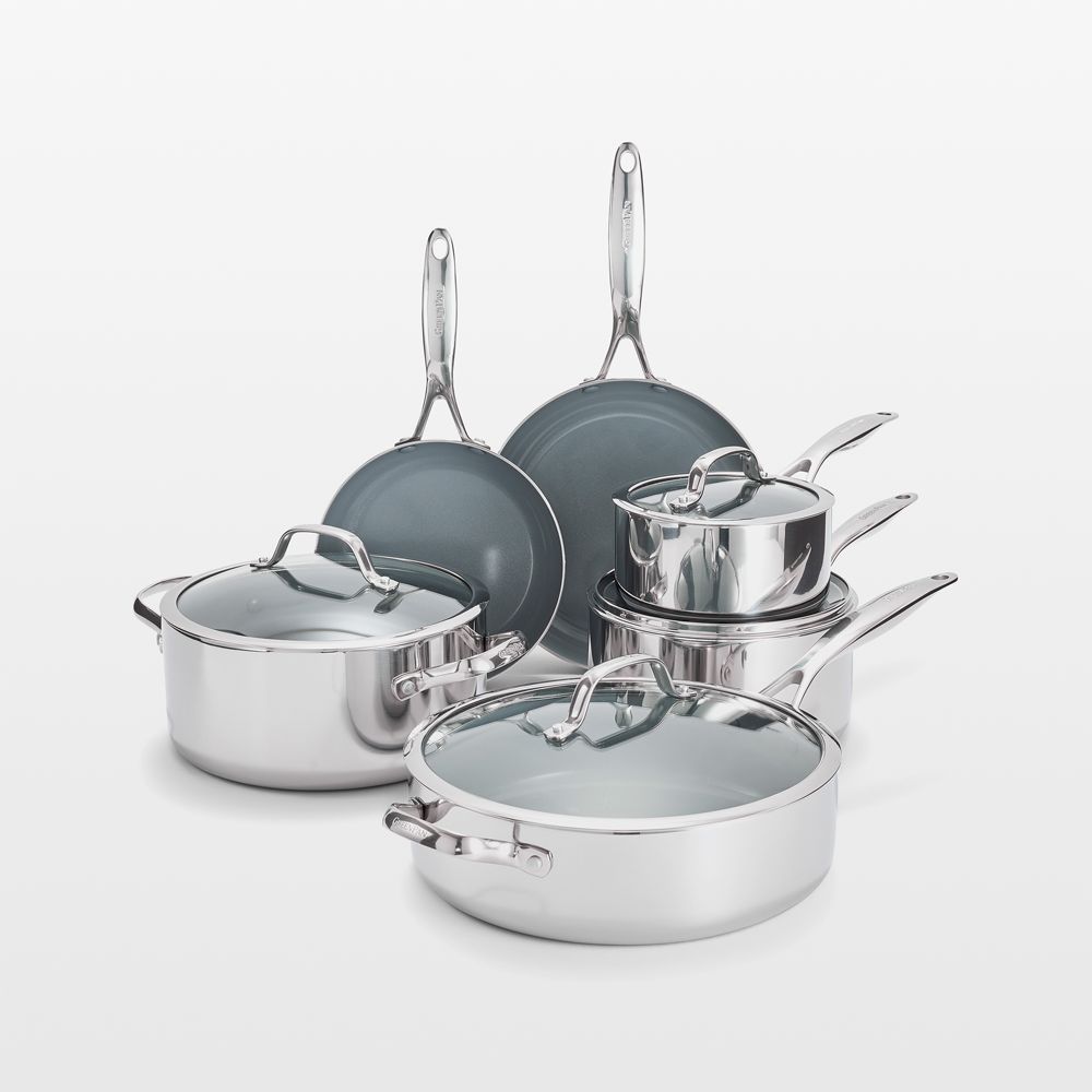GreenPan Valencia Pro Stainless Steel 11-Piece Cookware Set