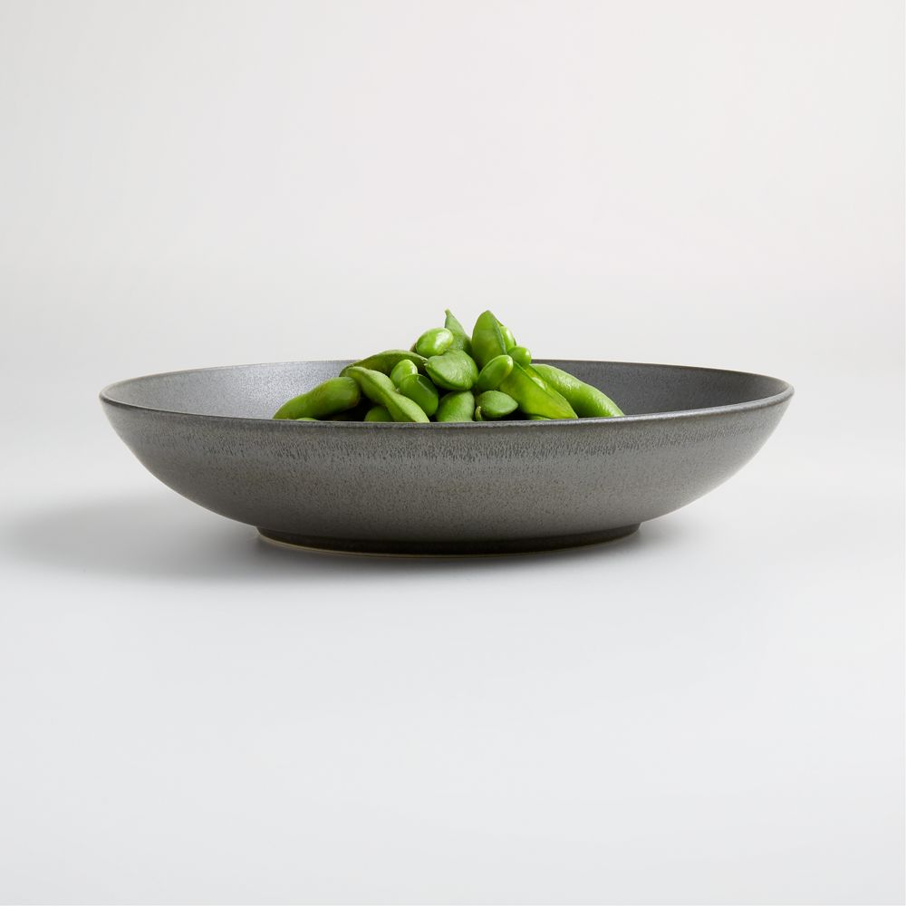 Craft Charcoal Grey Stoneware Low Bowl