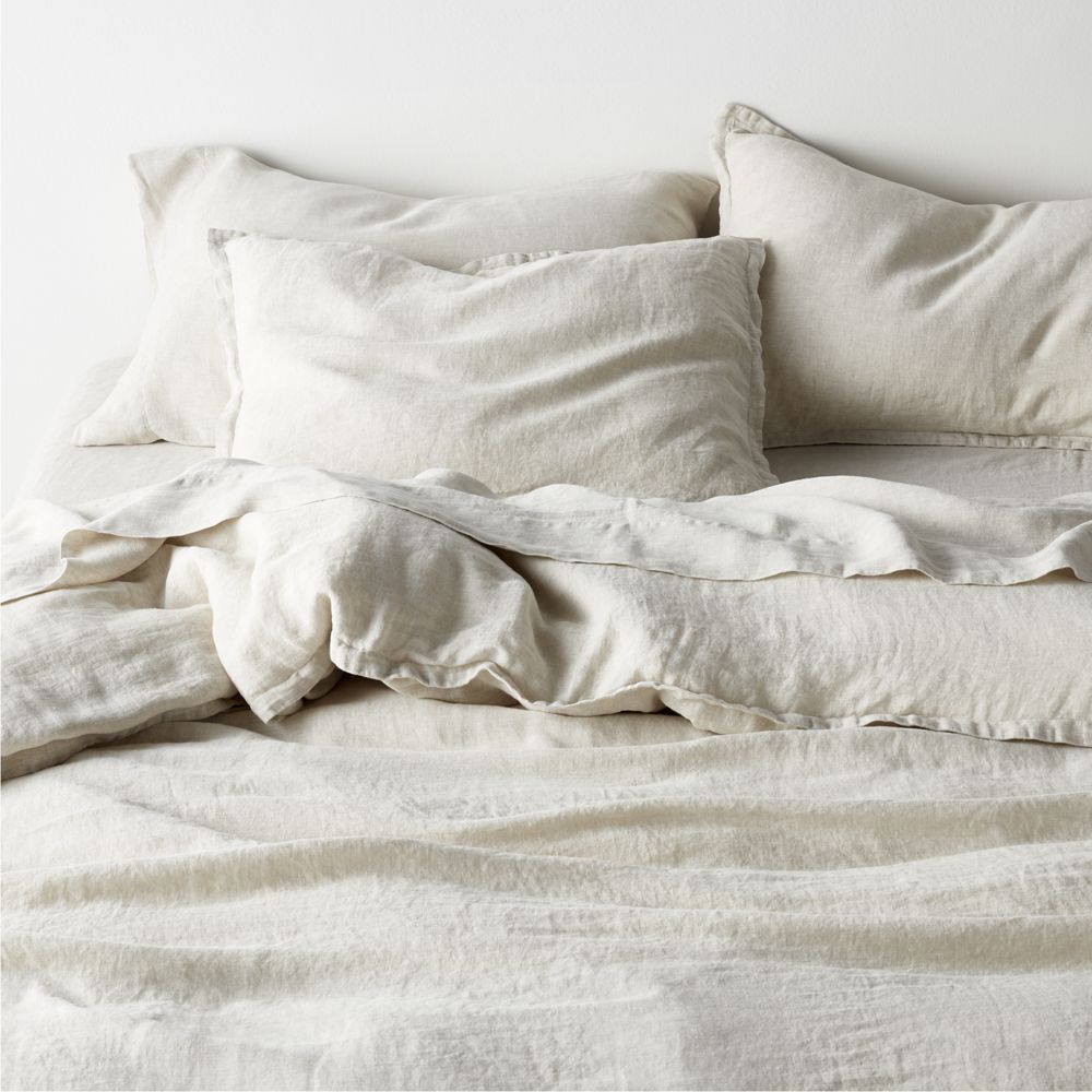Aire Natural European Linen Warm Natural Duvet Cover