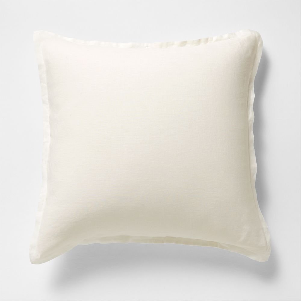 Aire Natural European Linen Pampas Ivory Bed Pillow Sham