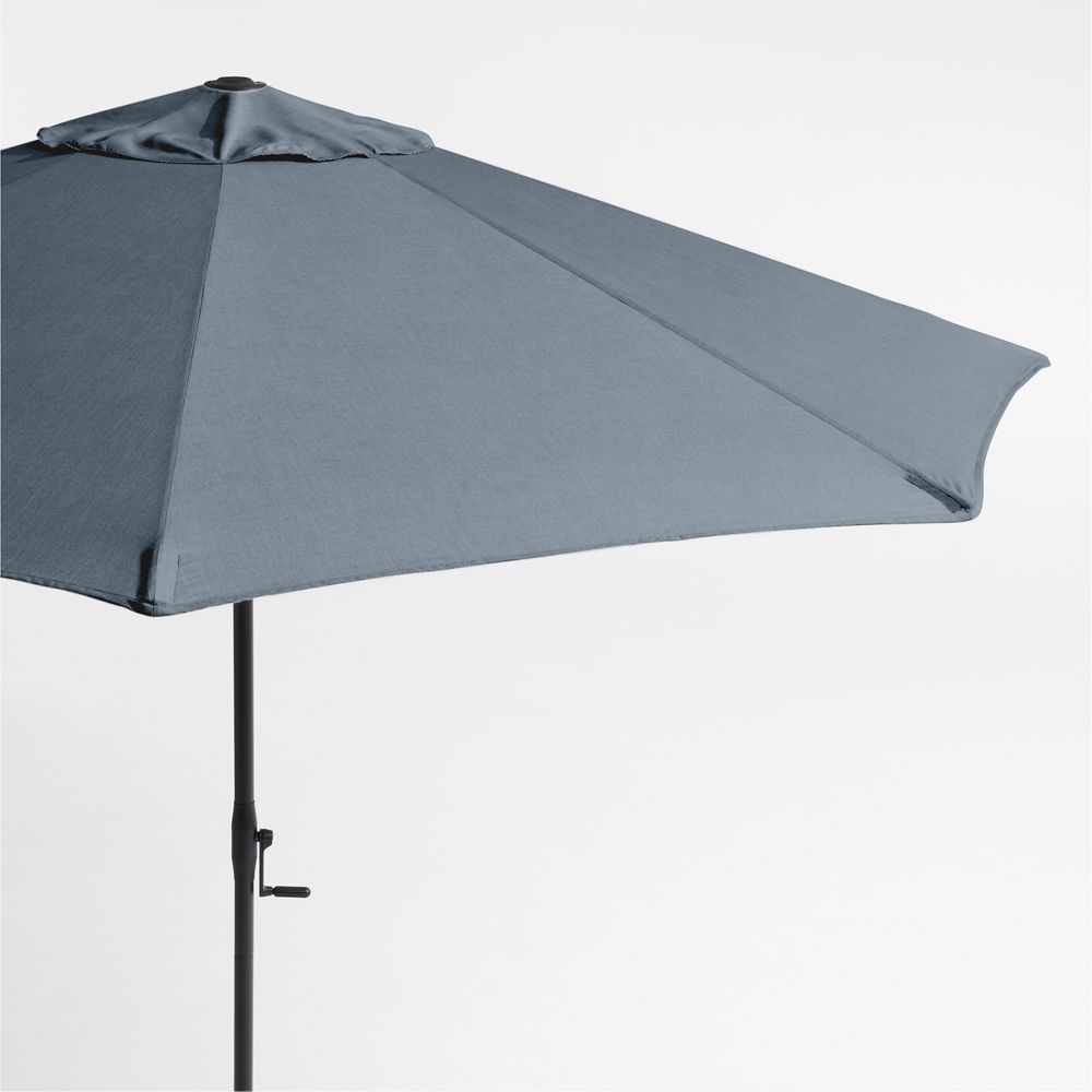 10' Round Sunbrella Cast Harbor Outdoor Patio Umbrella with Frame
