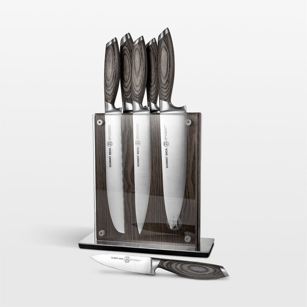 Schmidt Brothers Bonded Ash 7-Piece Knife Set