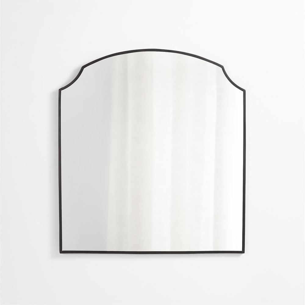 Emmy Black Wall Mirror 36"x40"