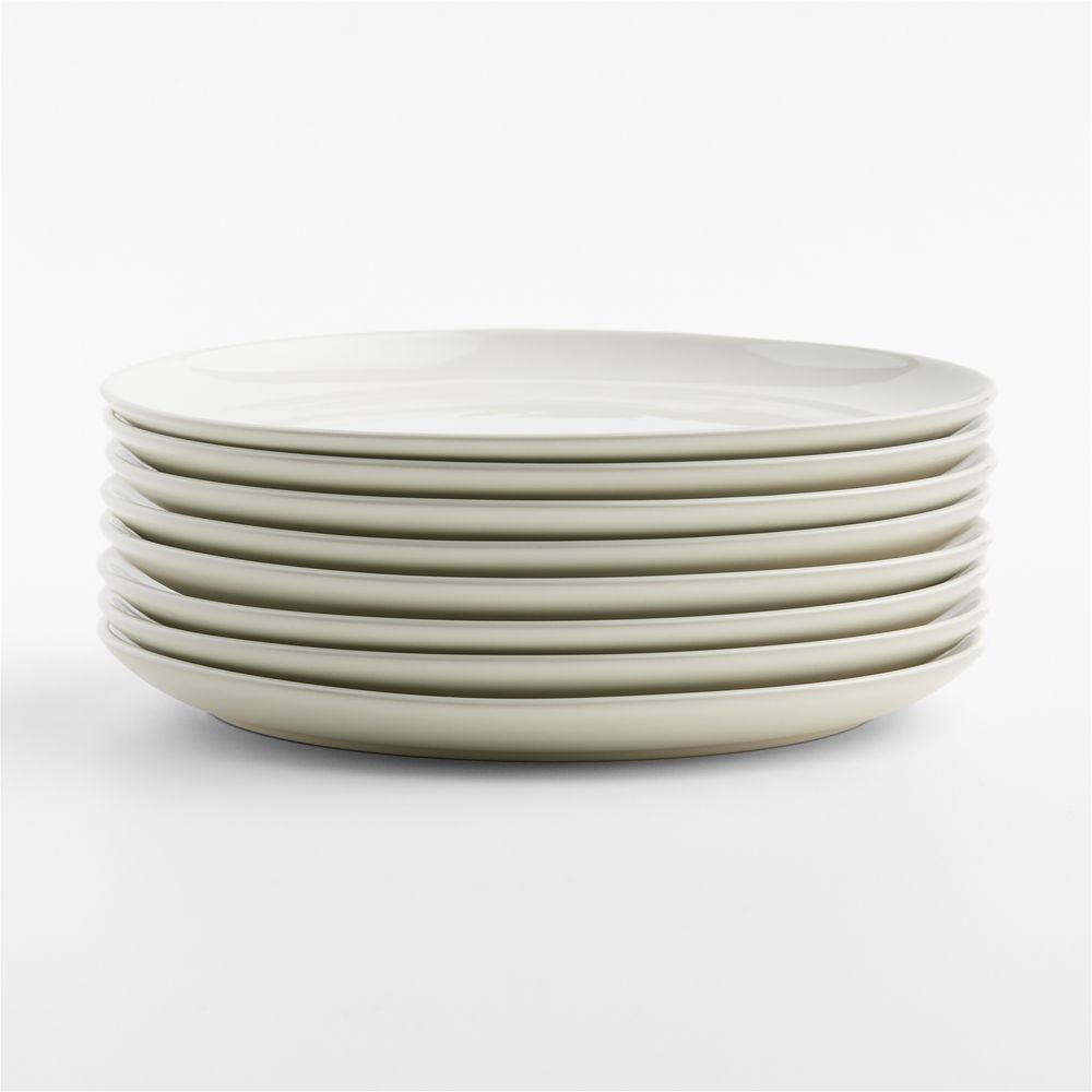 Hudson Natural Stoneware Dinner Plates, Set of 8