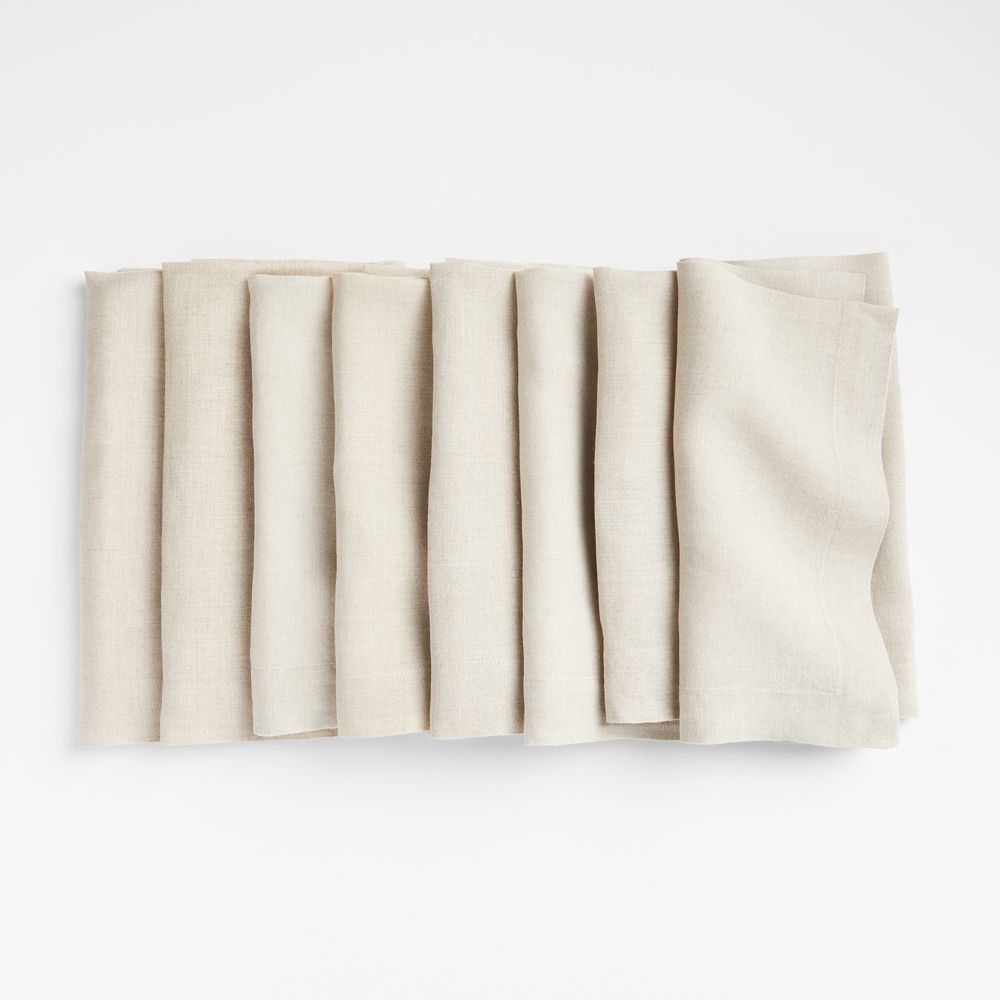 Marin Natural European Linen Napkin, Set of 8