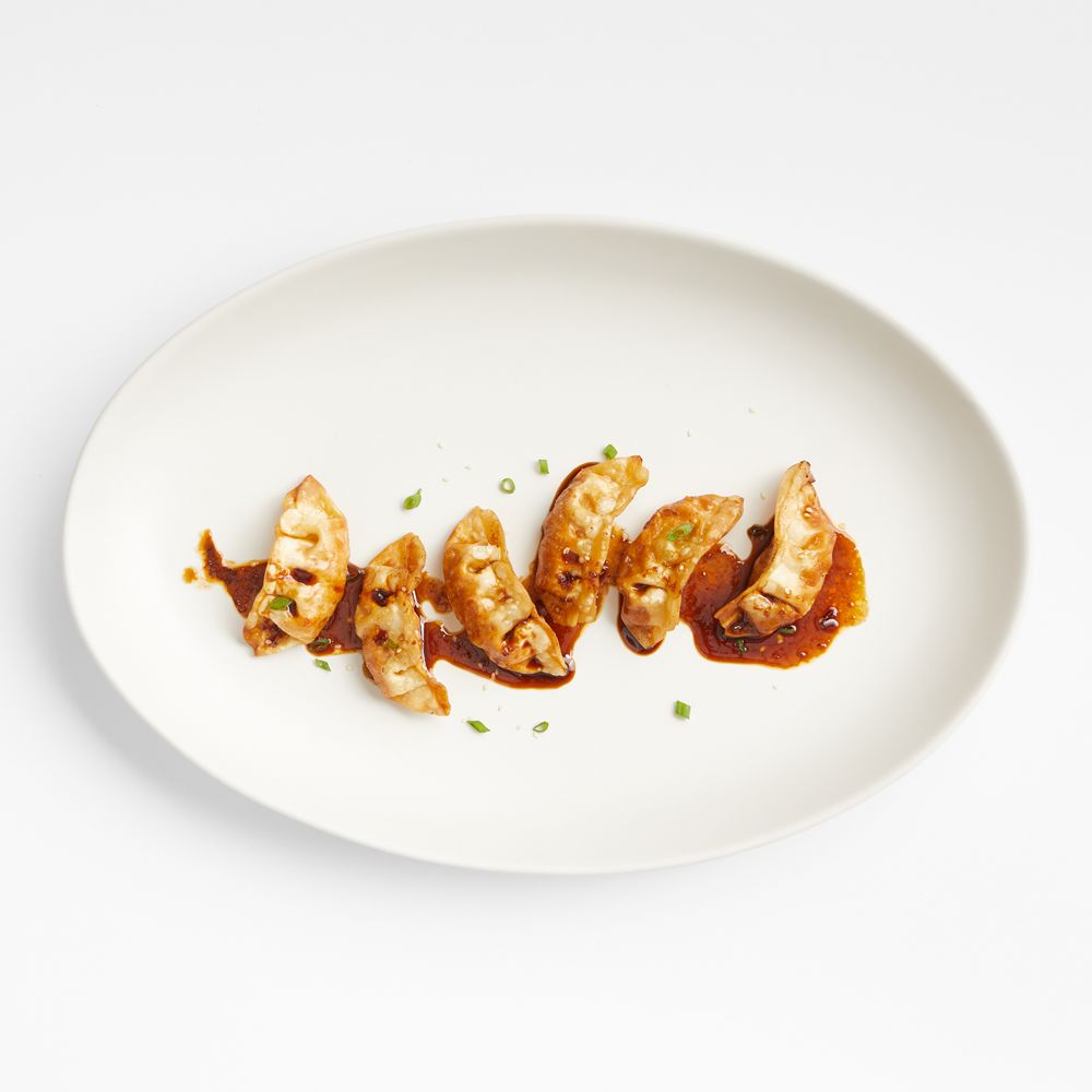 Craft Linen Cream Stoneware Serving Platters