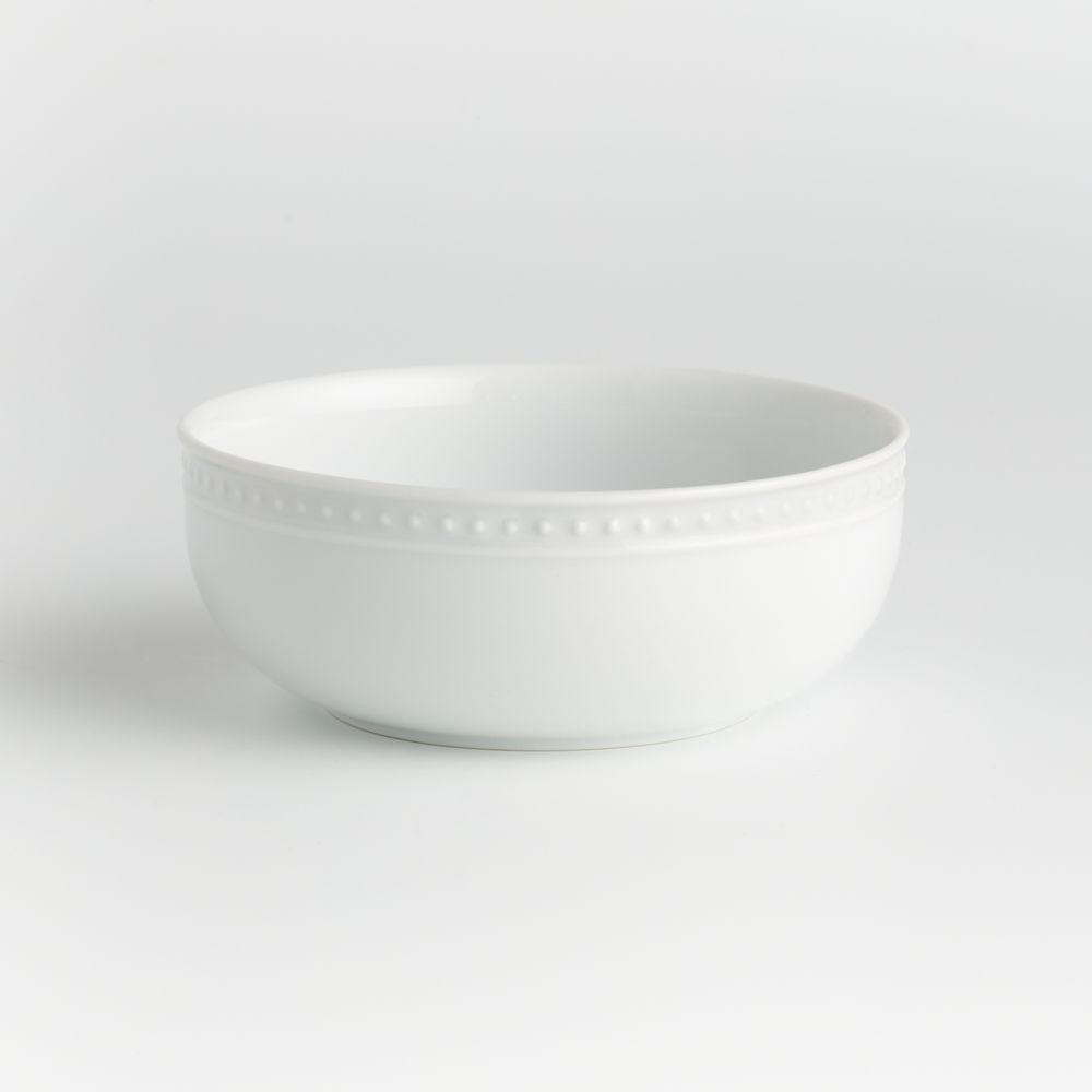 Staccato White Porcelain Cereal Bowl
