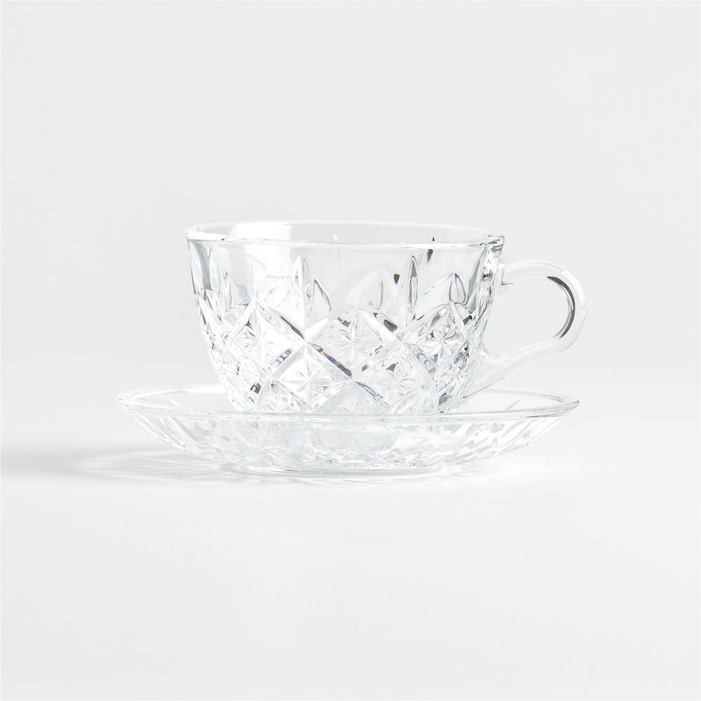 Hatch 6-oz. Glass Mug with Saucer