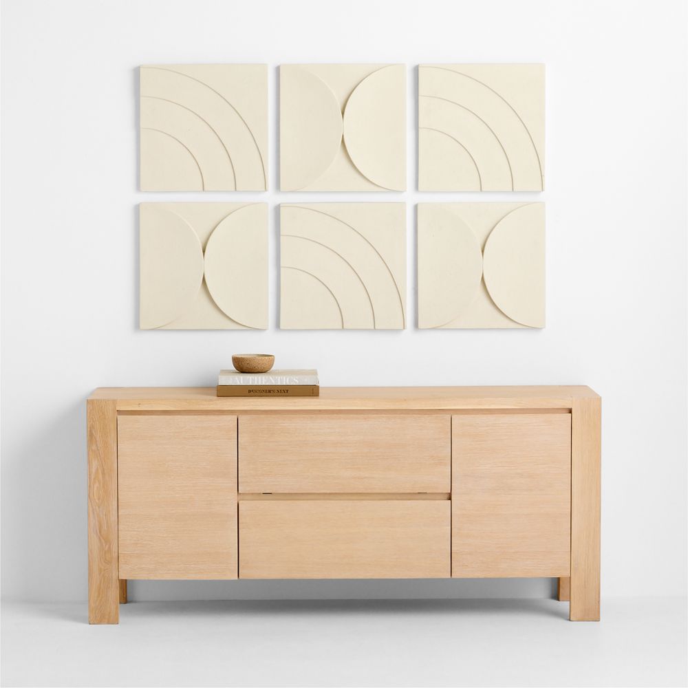 Riverside Semicircles & Sutton Arches Wall Art Tiles Set of 6