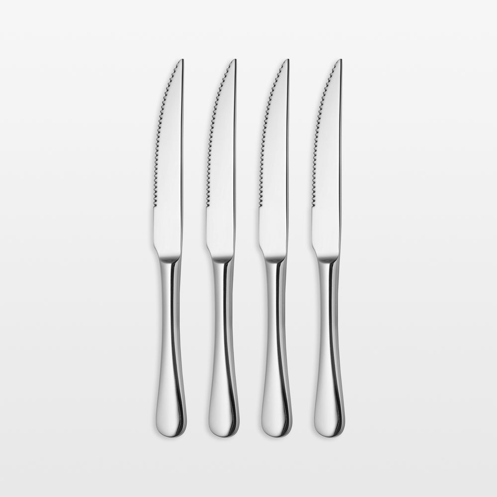 Caesna Mirror Steak Knives, Set of 4
