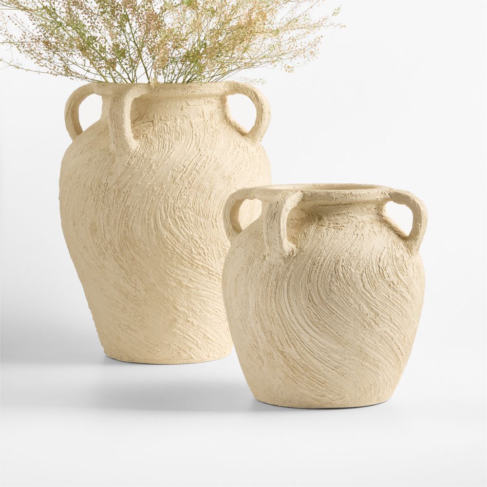 Beach Sand White Vases- Image 3