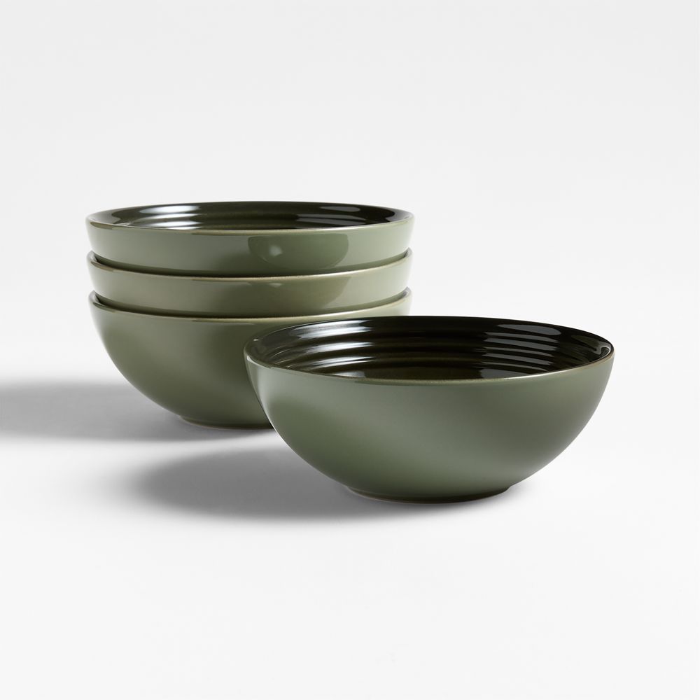 Le Creuset Thyme Stoneware Cereal Bowls, Set of 4