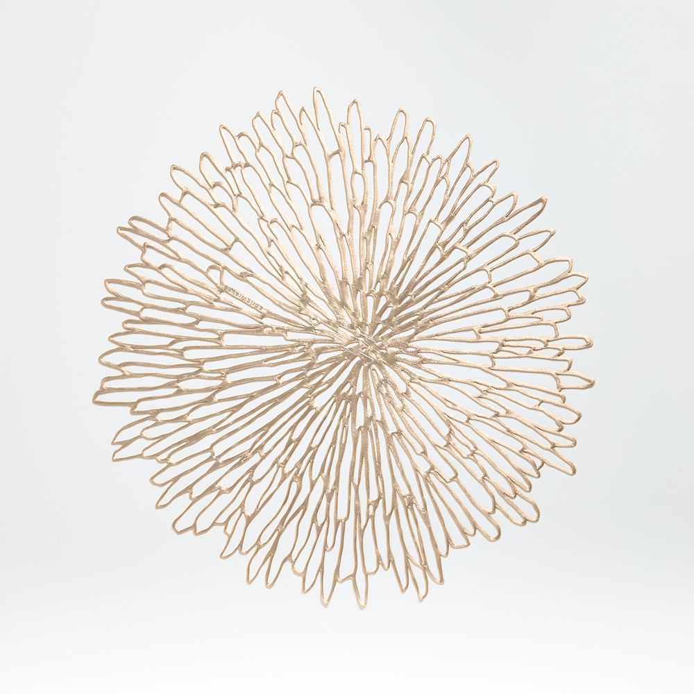 Chilewich Bloom Champagne Gilded Vinyl Placemat