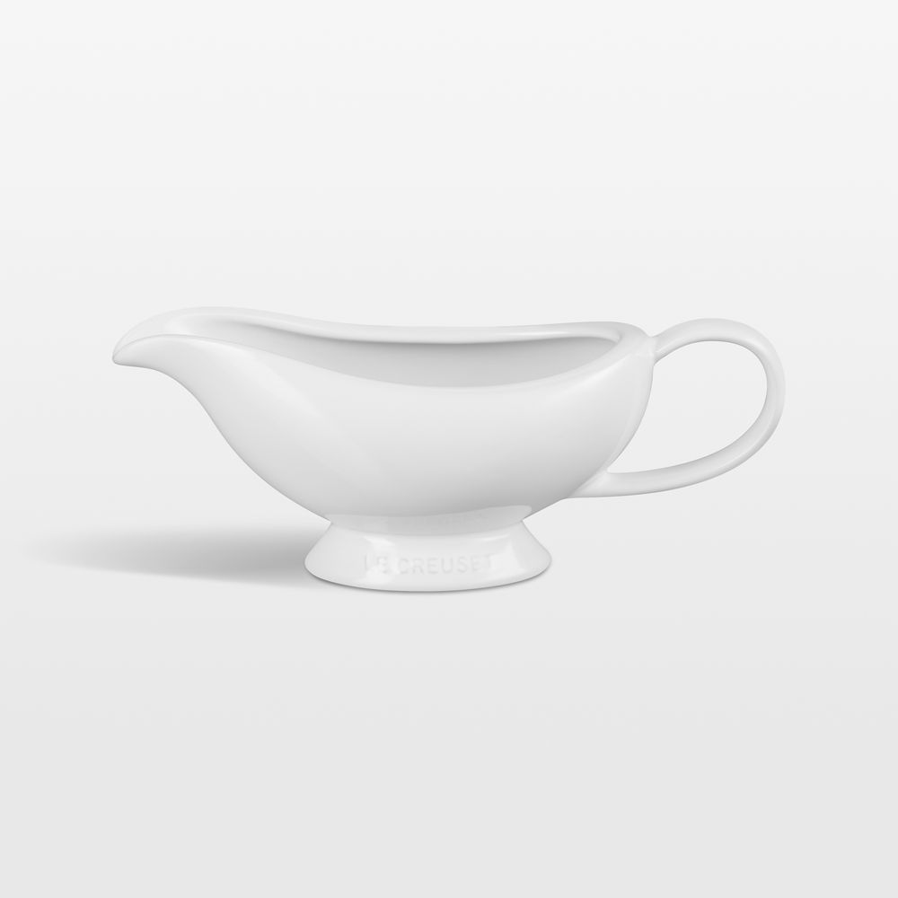 Le Creuset White Stoneware Gravy Boat