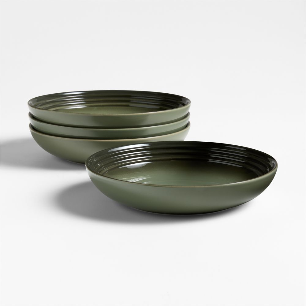 Le Creuset Thyme Stoneware Pasta Bowls, Set of 4