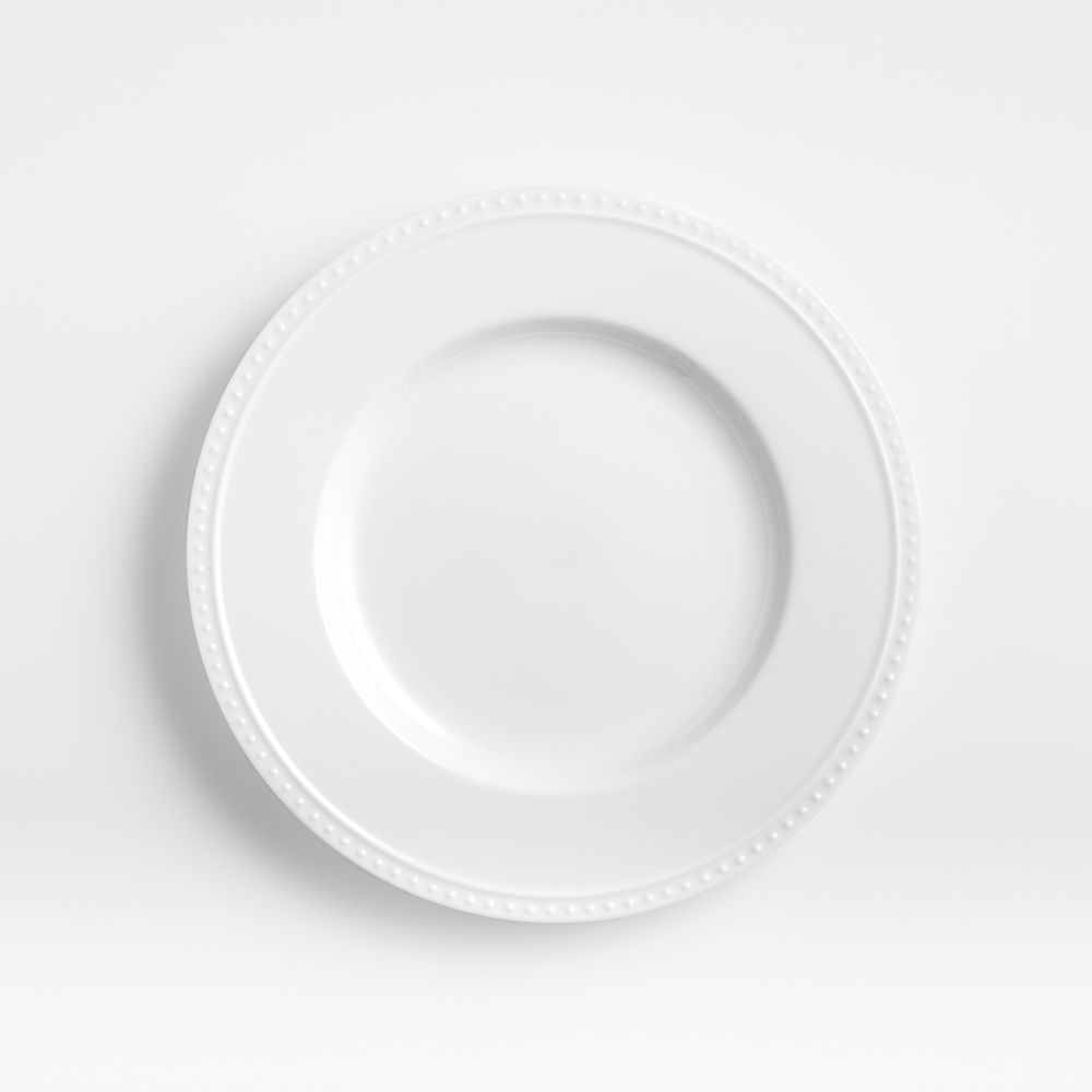 Staccato White Porcelain Salad Plate