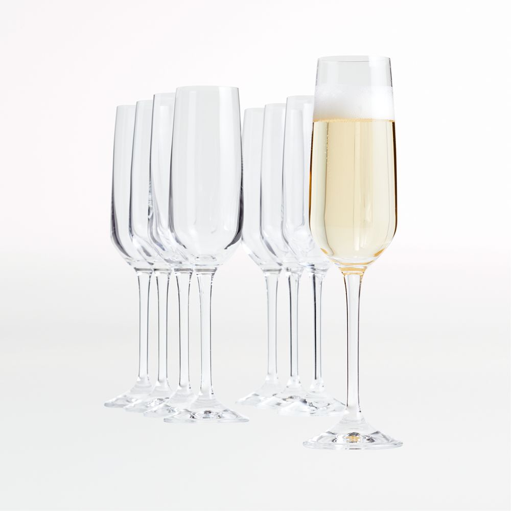 Nattie Champagne Glasses, Set of 8