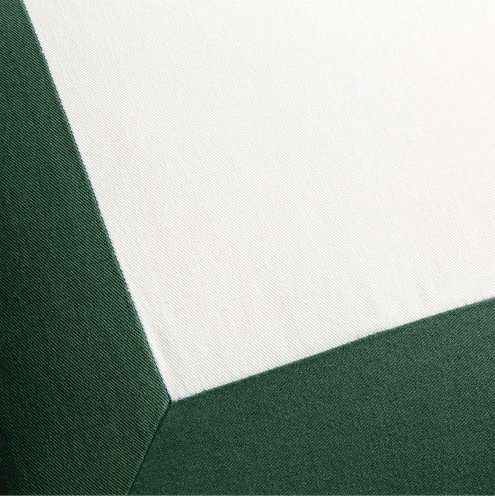 Legacy Border Organic Cotton Monogrammable 20"x20" Vintage Green Throw Pillow- Image 2