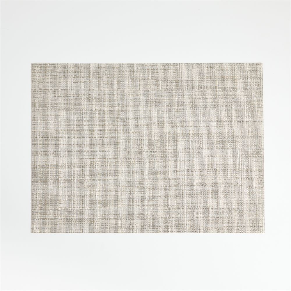 Chilewich Crepe Rectangular Neutral Vinyl Placemat