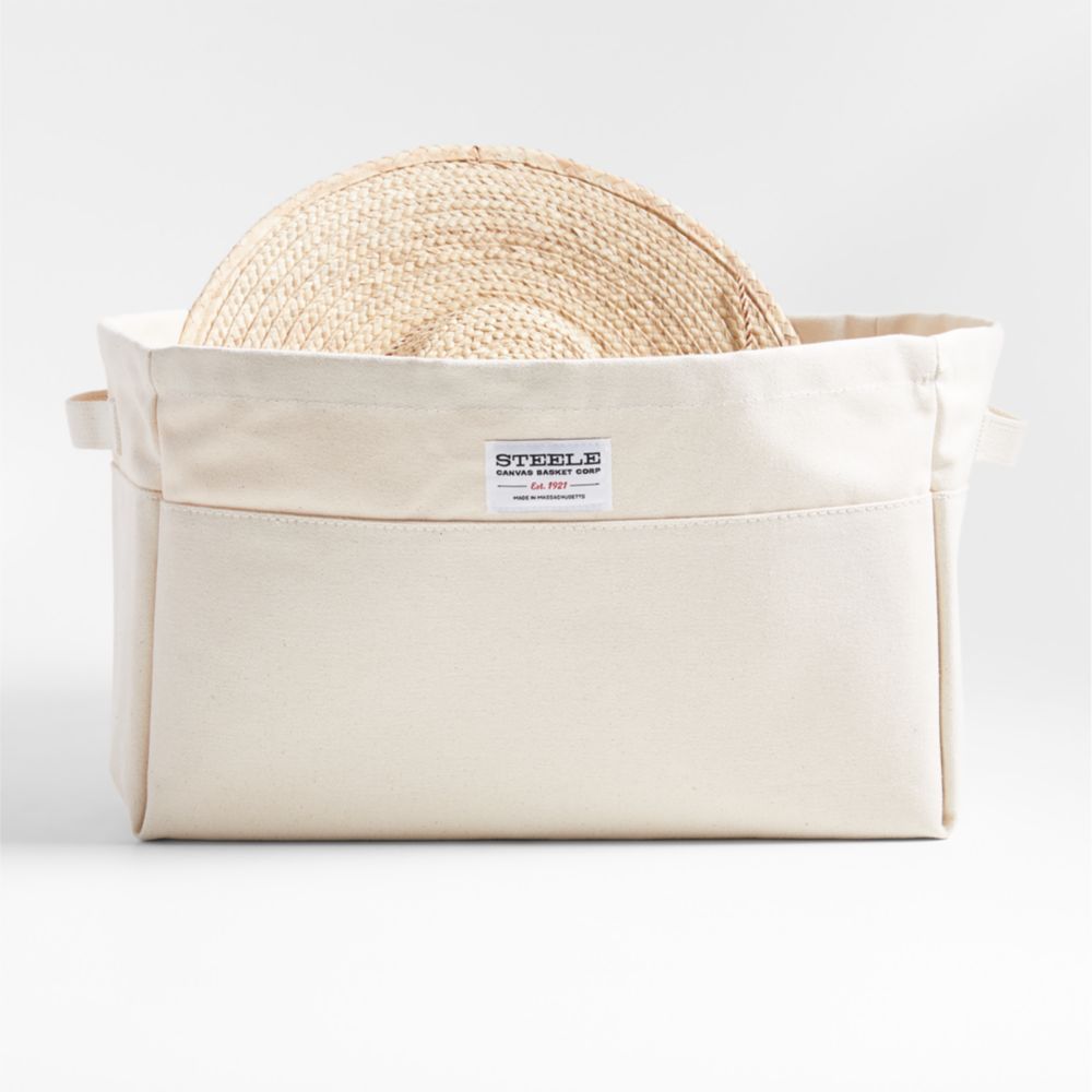 Steele Large Canvas Storage and Laundry Basket
