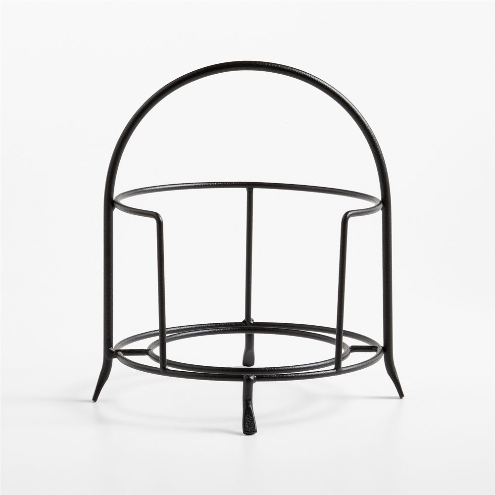 Matte Black Appetizer Plate Stand