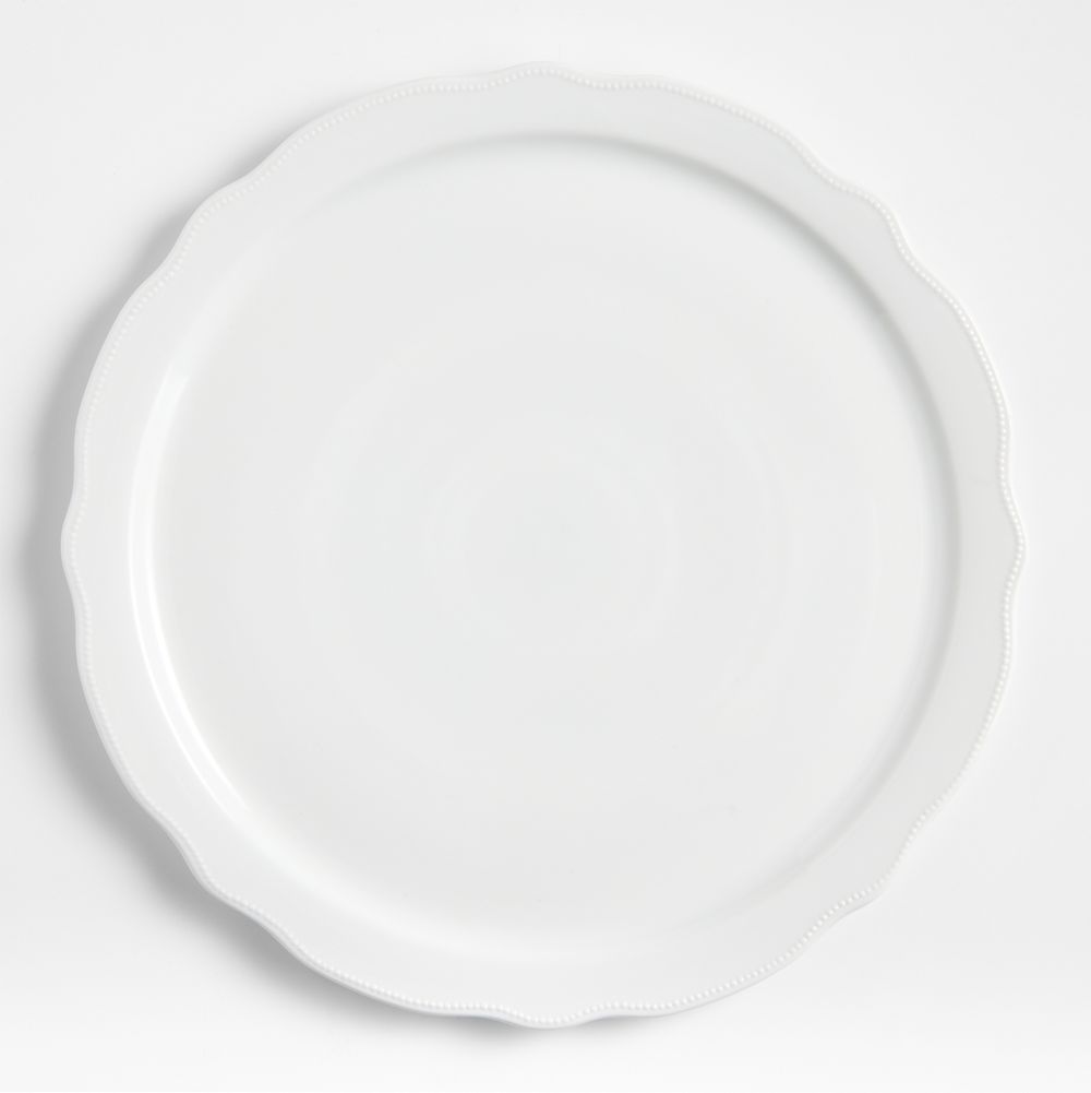 Loire White Round Porcelain Platter