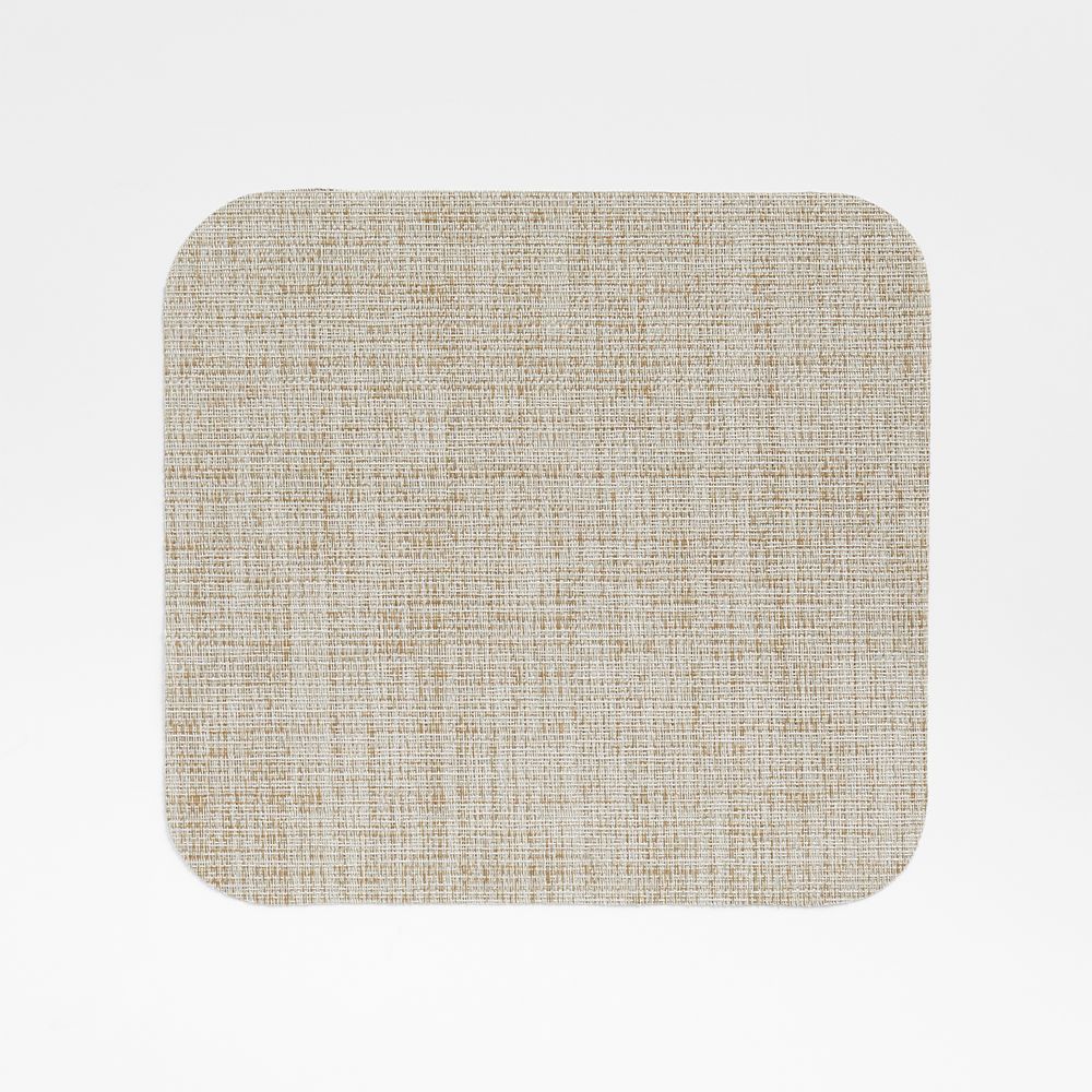 Chilewich Crepe Rounded Square Natural Vinyl Placemat