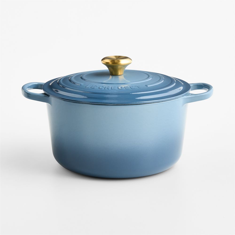 Le Creuset Signature 6.5-Qt. Chambray Enameled Cast Iron Deep Round Dutch Oven
