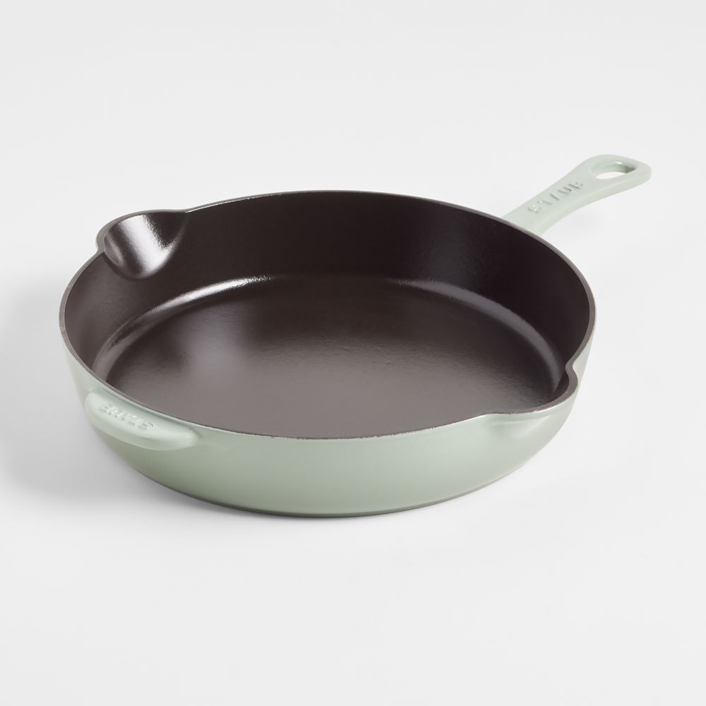 Staub 11" Eucalyptus Enameled Cast Iron Traditional Deep Skillet