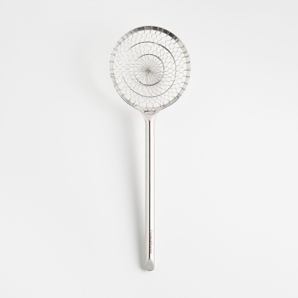 Crate & Barrel Stainless Steel Spider Skimmer