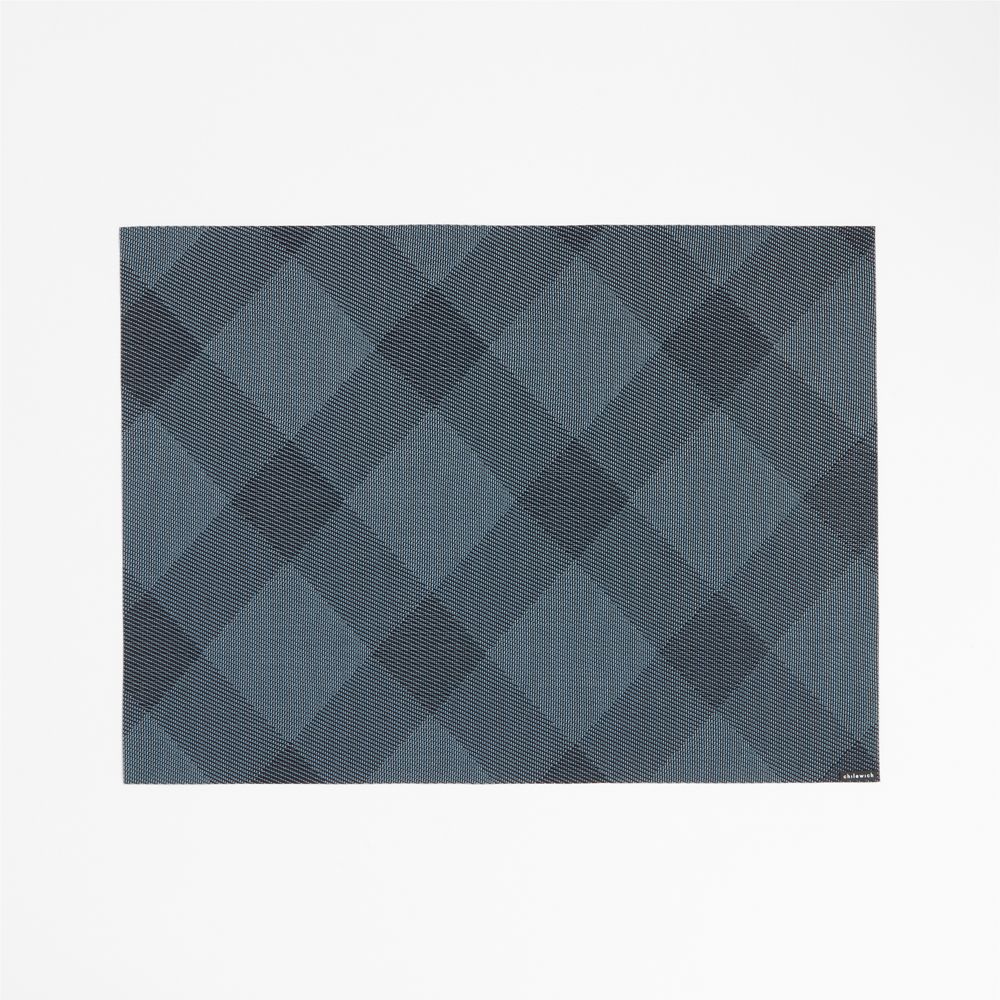 Chilewich Rectangular Indigo Plaid Vinyl Placemat
