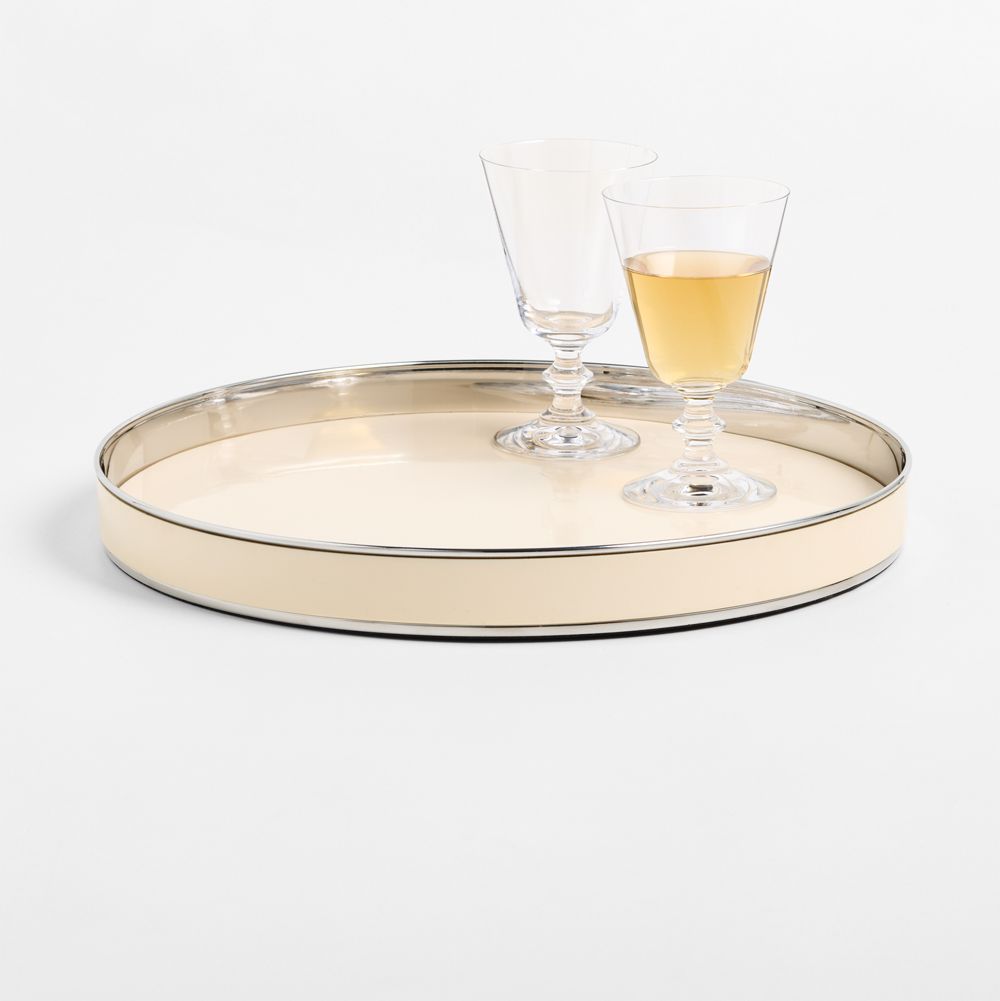 Romeo 15" Round Tray by Laura Harrier & Tiffany Howell