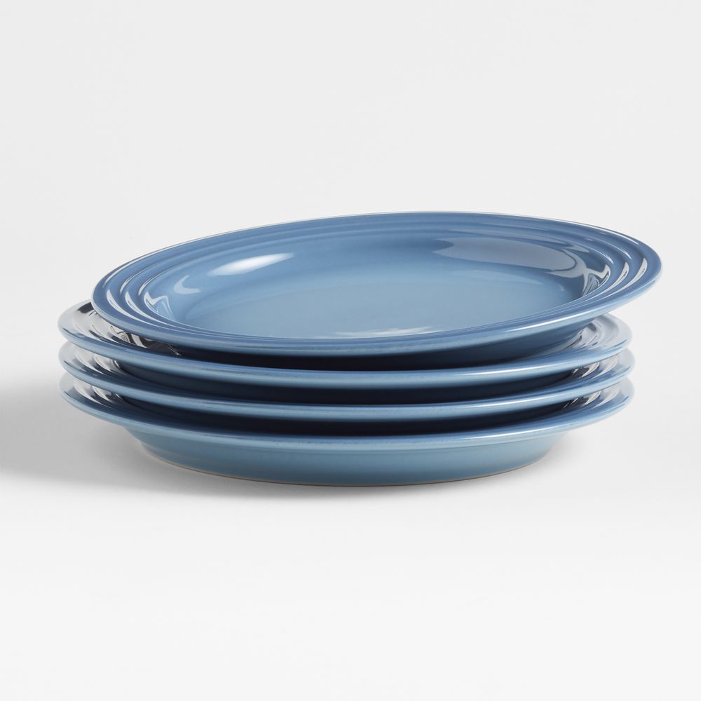 Le Creuset Chambray Blue Salad Plates, Set of 4
