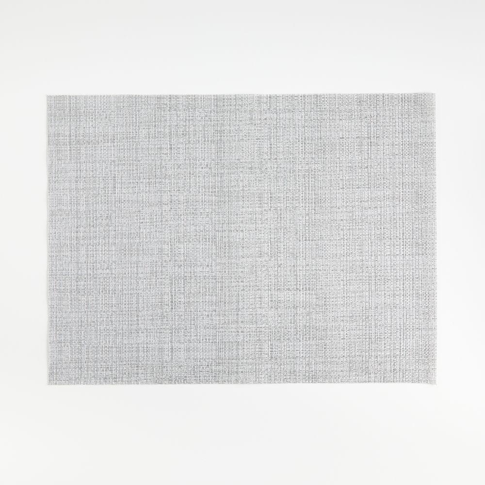 Chilewich Crepe Rectangular Silver Vinyl Placemat