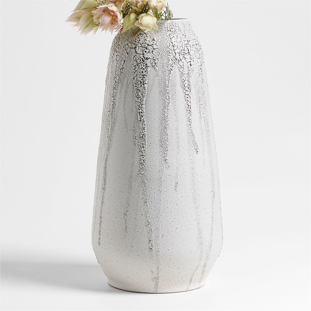 Toluca Beige Ceramic Textured Vases