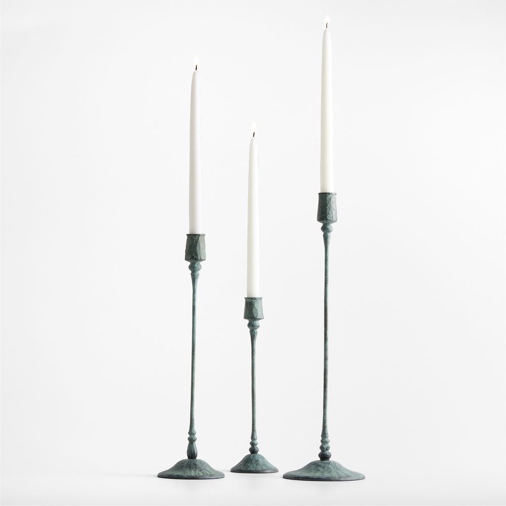 Luce Verdigris Taper Candle Holders- Image 2
